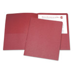 AbilityOne - Portfolio, Double Pocket, Coated Paper, Red, Letter  - (7510-01-512-2415) (7510015122415) Product Image 