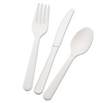 AbilityOne - Cutlery, 3 Piece Dining Set, Biobased, Tan - (7360-01-564-3560) (7360015643560) Product Image 
