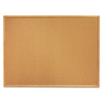 AbilityOne - Bulletin Board, Natural Cork, 36" x 24", Oak Frame    - (7195-01-235-4161) (7195012354161) Product Image 