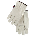Red Fleece Lined Leathergrain Glove Cream (127-3250L) Product Image 