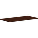HON Mod Worksurface | Rectangular | 48"W | Traditional Mahogany Finish - 1" Height x 48" Width x 24" Depth - Finish: Traditional Mahogany, Laminate Product Image 