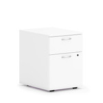 HON Mod HLPLPMBF Pedestal - 20" Height x 15" Width x 20" Depth - 2 x Box, File Drawer(s) - Finish: Simply White Product Image 
