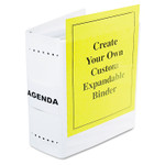 Charles Leonard VariCap Expandable Binder, 2 Posts, 6" Capacity, 11 x 8.5, White View Product Image