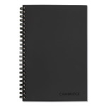 Cambridge Wirebound Guided QuickNotes Notebook, 1-Subject, List-Management Format, Dark Gray Cover, (80) 8 x 5 Sheets Product Image 
