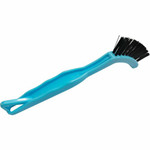 Genuine Joe Hand Held Grout Brush - Nylon Bristle - 8" Handle Length - Plastic Handle - Black, Blue - (GJO18414) Product Image 