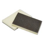 AbilityOne - Pad, Scouring, Synthetic, Heavy Duty, Yellow and Green, 4-1/2" x 3" x 1/2" - (7920-00-655-5290) (7920006555290) Product Image 