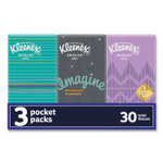 Kleenex On The Go Packs Facial Tissues, 3-Ply, White, 10 Sheets/Pouch, 3 Pouches/Pack, 36 Packs/Carton (KCC11976) Product Image 