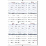 Brownline Heavyweight Yearly Wall Calendar - Yearly - 1 Year - January 2026 to December 2026 - 1 Year Single Page Layout - 24" x 36" Sheet Size Product Image 