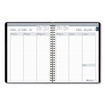 AbilityOne - Weekly Desk Planner, Dated 2026, Wire Bound, Non-refillable, Black Cover - (7530-01-693-6156) (7530016936156) Product Image 