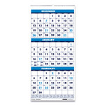 AbilityOne - Wall Calendar, Recycled, Dated 2026, Vertical, 3 Months, 12-1/4" x 26" - (7510-01-682-8102) (7510016828102) Product Image 