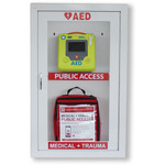 ZOLL Medical Rescue Station Alarm Wall Cabinet - 14.3" Width x 7.9" Depth x 16.6" Height - Damage Resistant, Wall Mountable, Sturdy - Gray Product Image 