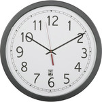 AbilityOne - Clock, Wall, Self-Set, Black, 16.5" Diameter - (6645-01-623-8825) (6645016238825) Product Image 