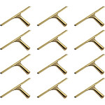 Ettore Brass Squeegee - Rubber Blade - 5.5" Height x 11.8" Width x 1.3" Length - Lightweight, Changeable Blade, Streak-free - Brass - (ETO1013CT) Product Image 