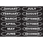 Ashley Magnetic Chalkboard Days of the Week - 12 - Die-cut, Write on/Wipe off - 1 Each Product Image 