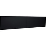 Lorell Fortress Modular Series Stack-On Hutch Door Kit - 72" Width - Lockable, Reinforced - Steel - Black Product Image 
