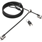 Kensington MicroSaver Cable Lock - 8 ft Cable - Keyed Lock - Black, Silver - Carbon Steel Product Image 