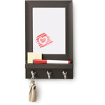 3M Message Center,Dry-erase,8 Strips,Holds 2 lb,7"Wx11-1/2"H,BK (MMMHOM24DEBSES) Product Image 