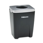 Fellowes Office Suites Paper Clip Cup, Plastic, 2.44 x 2.19 x 3.25, Black/Silver View Product Image