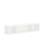 HON Mod Wall Mounted Storage | Open | 66"W | Simply White Finish - 39.8" Height x 66" Width x 14" Depth - Finish: Simply White Product Image 