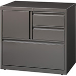 Lorell 30" Personal Storage Center Lateral File - 30" Width x 18.6" Depth x 28" Height - 3 x Drawer(s) for File, Box - (LLR60934) Product Image 