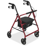 Medline Basic Steel Rollators - 350 lb Load Capacity - 6" Wheel Product Image 