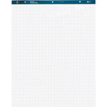 Business Source Easel Pad, 27"x34", 50 Sheets, 1" Quad, 4/CT, White (BSN38589) Product Image 