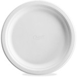 Huhtamaki Dinner Plates, Paper, Round, 8-3/4", 500/CT, White (HUH21227CT) Product Image 