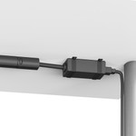 HON Training Table Electrical Power Base In-feed - Finish: Black Product Image 