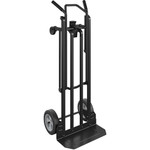 Cosco 2-in-1 Hybrid Hand Truck - 800 lb Load Capacity - 4 Casters - Steel - 18" Width x 16" Depth x 46" Height - Steel Frame Product Image 