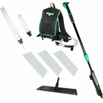 Unger Unger Excella Floor Finishing Straight Kit 18" - MicroFiber, Rubber - Black, Green, Gray Product Image 