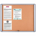 MasterVision Water-Resistant Enclosed Corkboard Product Image 