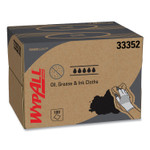 WypAll Power Clean Oil, Grease and Ink Cloths, BRAG Box, 12.1 x 16.8, Blue, 180/Box View Product Image