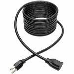 Tripp Lite series Heavy-Duty Power Extension Cord, 15A, 14 AWG (NEMA 5-15P to NEMA 5-15R), 15 ft. - 120 V AC / 15 A - Black - 15 ft Cord Length - NEMA 5-15P / NEMA 5-15R Product Image 