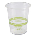 World Centric PLA Clear Cold Cups, 7 oz, Plastic, Clear, 2,000/Carton Product Image 