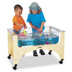 Jonti-Craft Rainbow Accents See-Thru Sensory Play Table - 24.50" Height x 37" Width x 23" Depth - Classroom - Assembly Required - JNT2871JC Product Image 