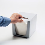 KIMTECH Quarterfold Wiper Dispenser for WypAll and Kimtech Wipes - 9" Height x 7.5" Width x 7.5" Depth - KCC09107 Product Image 