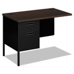 HON Metro Classic Series Workstation Return, Left, 42w x 24d x 29.5h, Mocha/Black (HONP3236LMOP) View Product Image