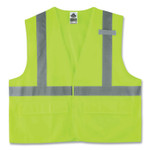 Ergodyne 8225HL Type R Class 2 Standard Solid Vest - 2-Xtra Large/3-Xtra Large - Hook & Loop Closure - Fabric, Polyester - EGO21187 Product Image 