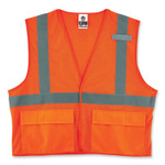 Ergodyne 8220HL Type R Class 2 Standard Mesh Vest - 2-Xtra Large/3-Xtra Large - Hook & Loop Closure - Mesh Fabric, Polyester Mesh - EGO21137 Product Image 