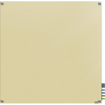 Ghent Harmony Dry Erase Board - 48" (4 ft) Width x 48" (4 ft) Height - Tempered Glass Surface - GHEHMYSM44BG Product Image 