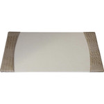 Protacini Breeze Beige Italian Patent Leather 3-Piece Desk Set - Leather, Velveteen - DACD6337 Product Image 