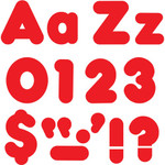 Trend Red 4" Casual Combo Ready Letters Set - Skill Learning: Number, Alphabet, Symbol - 20 x Number, 82 x Lowercase Letters, 50 x Uppercase Letters, 29 x Punctuation Marks Shape - Casual Style - Fade Resistant, Reusable, Easy to Use, Durable - Red Product Image 