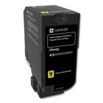 Lexmark 74C1SY0 Return Program Toner, 7,000 Page-Yield, Yellow (LEX74C1SY0) View Product Image