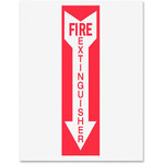 Djois by Tarifold Safety Sign Inserts - Print/Message "Fire Extinguisher" - Rectangular Shape - Red Print/Message Color - Tear Resistant, Durable, Water Proof, Long Lasting Product Image 