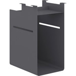 HON Fuse Undermount Cubby - Modern - 10" Width x 15" Depth x 20" Height - Charcoal, Gray Product Image 