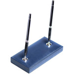 Dacasso Bonded Leather Double Pen Stand - Bonded Leather - DACA5012 Product Image 