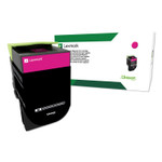 Lexmark 80C0HMG Return Program High-Yield Toner, 3,000 Page-Yield, Magenta, TAA Compliant (LEX80C0HMG) View Product Image