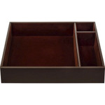Dacasso Leatherette Conference Room Organizer Tray - 8 x Writing Pad - 3 Compartment(s) - 2.40" Height x 12.75" Width x 12.40" Depth - DACA3340 Product Image 