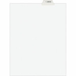 Avery Individual Bottom Tab Legal Dividers - 25 x Divider(s) - Bottom Tab(s) - Exhibit L - 1 Tab(s)/Set - 8.5" Divider Width x 11" Divider Length Product Image 
