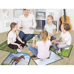 Flagship Carpets Barnyard Classroom Seat Squares - Floor Rug - 16" Length x 16" Width x 0.50" Thickness - FCIFA1004S24FS Product Image 